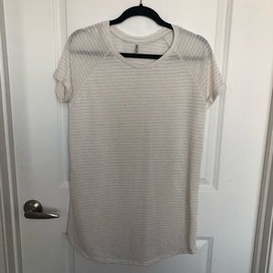 Tresics striped tunic length tshirt